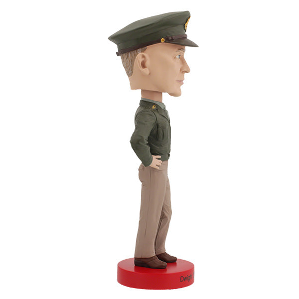 Dwight D. Eisenhower V2 Bobblehead, a 9-inch hand-painted collectible featuring the likeness of America's 34th President, displayed on a desk.