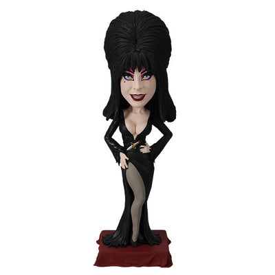 Elvira V2 Bobblehead featuring the Mistress of the Dark in her signature black gown, detailed with a jeweled dagger at the waist.
