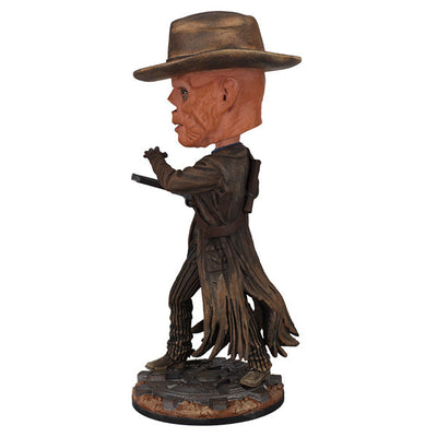 Fallout: The Ghoul Bobblehead showcasing intricate details of a skeletal figure in a cowboy hat and trench coat, standing proudly on a display base.