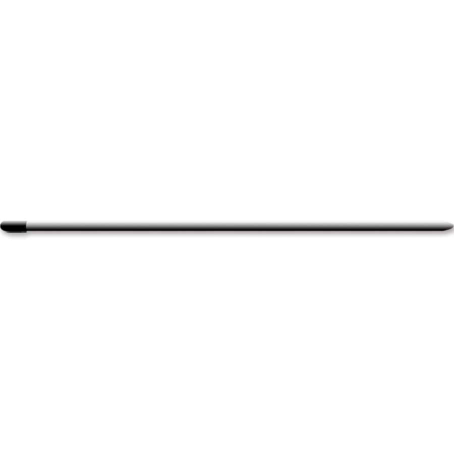 5/8 in. x 36 in. Fiberglass Ground Mount securely installed in grassy soil, ready to support a telescopic windsock pole for outdoor display.