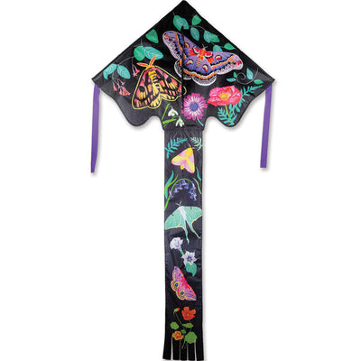 Large Easy Flyer Kite - Moths with beautiful design, perfect for stable flying in winds from 5 to 18 mph.