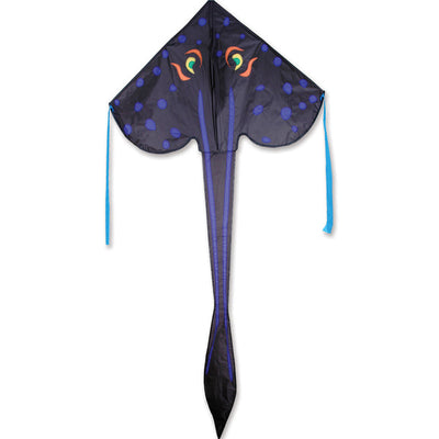 Large Easy Flyer Kite - Stingray with graceful design, perfect for stable flying in winds from 5 to 18 mph.