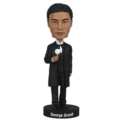 George Grant bobblehead standing 7 inches tall, featuring detailed craftsmanship and a playful expression, suitable for golf-themed displays.