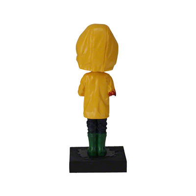 Georgie Bobblehead from IT Chapter 2, featuring Georgie in a yellow raincoat holding a paper boat, perfect for horror collectors.