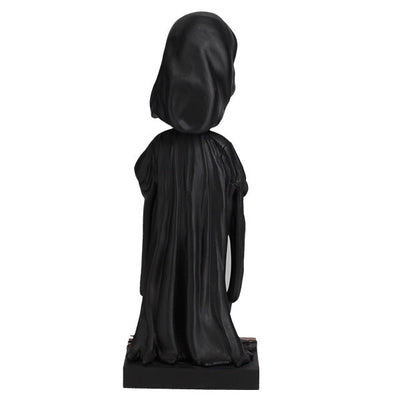 Ghost Face Blood Splatter Bobblehead, 8 inches tall, showcasing a detailed mask with realistic blood splatter effects against a dark backdrop.