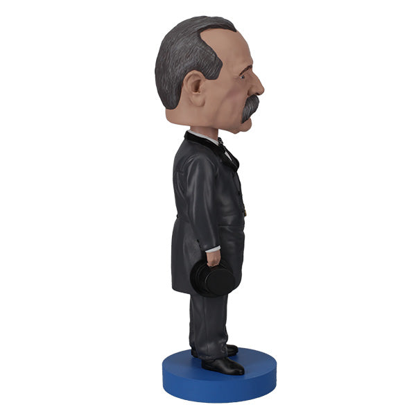 Grover Cleveland Bobblehead featuring detailed attire and facial features, showcasing Cleveland's historical significance in American politics.
