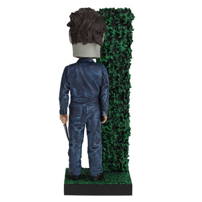 Halloween - Michael Myers Hedge Bobblehead featuring Michael Myers in iconic mask and jumpsuit, standing on a solid base for display.