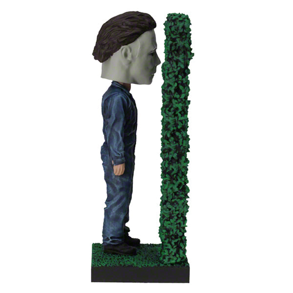 Halloween - Michael Myers Hedge Bobblehead featuring Michael Myers in iconic mask and jumpsuit, standing on a solid base for display.