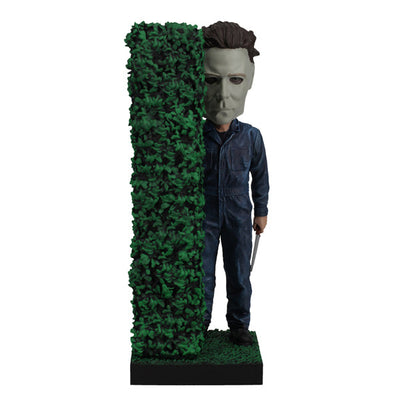 Halloween - Michael Myers Hedge Bobblehead featuring Michael Myers in iconic mask and jumpsuit, standing on a solid base for display.