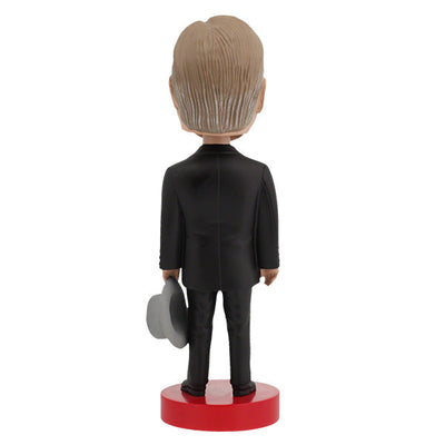 Herbert Hoover Bobblehead showcasing intricate hand-painted details in a colorful collector's box, measuring approximately 8 inches tall.