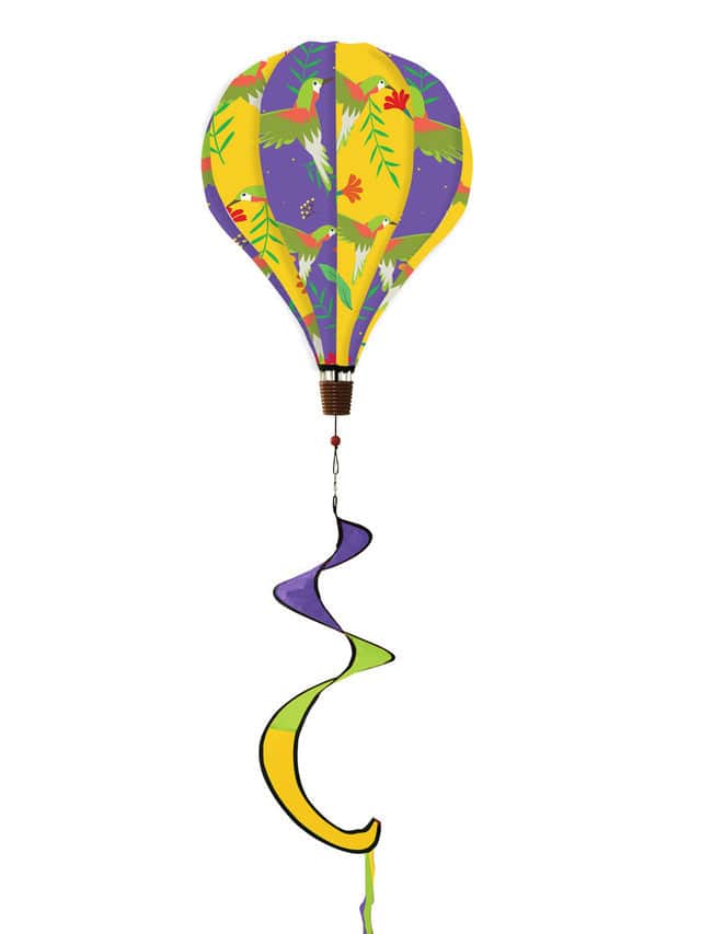 Hummingbird Kite Hummingbirds Deluxe Hot Air Balloon Spinner – Kligs Kites