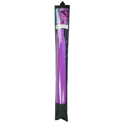 Alt Text: Purple 52" Wave Delta Kite soaring high in the sky, showcasing flowing tails and a vibrant color against a clear background.