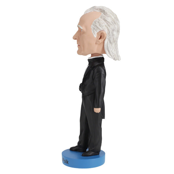 James K Polk Bobblehead featuring fine detailing and vibrant colors, showcasing the 11th President of the United States in an upright pose.