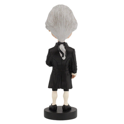 James Madison bobblehead showcasing intricate detailing, featuring the likeness of America's 4th President in a colorful display.