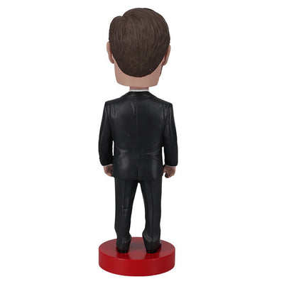 JD Vance Bobblehead standing 8 inches tall, meticulously detailed with a lively spring-mounted head, perfect for display in any collection.