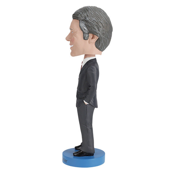 Jimmy Carter V2 Bobblehead, 8-inch collectible figure featuring detailed likeness of the 39th President, showcased on a display shelf.