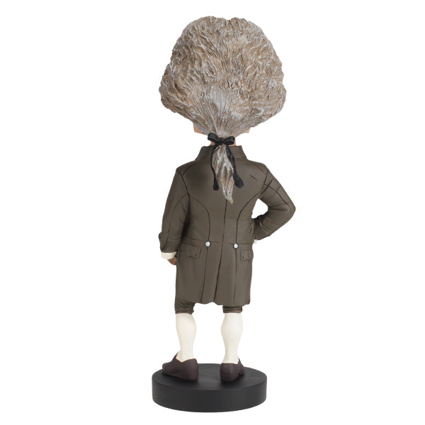 John Adams bobblehead standing 8 inches tall, intricately designed with detailed features, making it a unique collectible honoring the 2nd U.S. President.