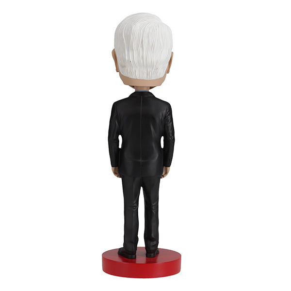 John McCain bobblehead stands over 8 inches tall, intricately hand-painted with detailed features, representing the well-known U.S. senator and military officer.