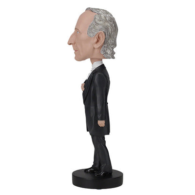 John Tyler Bobblehead, approximately 7 inches tall, showcasing detailed historical features and presidential attire, perfect for collectors and fans of American history.