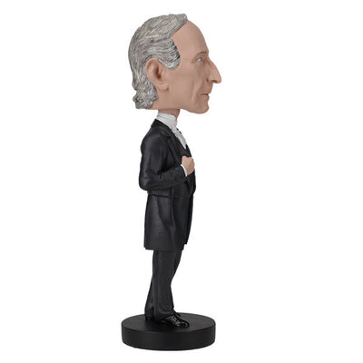 John Tyler Bobblehead, approximately 7 inches tall, showcasing detailed historical features and presidential attire, perfect for collectors and fans of American history.