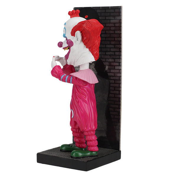 Killer Klowns Slim Shadow Puppets Bobblehead, 8-inch tall figure with outstretched fingers creating a shadow puppet backdrop, ideal for horror fans.