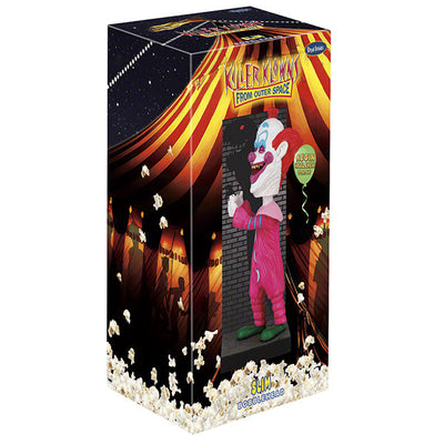 Killer Klowns Slim Shadow Puppets Bobblehead, 8-inch tall figure with outstretched fingers creating a shadow puppet backdrop, ideal for horror fans.