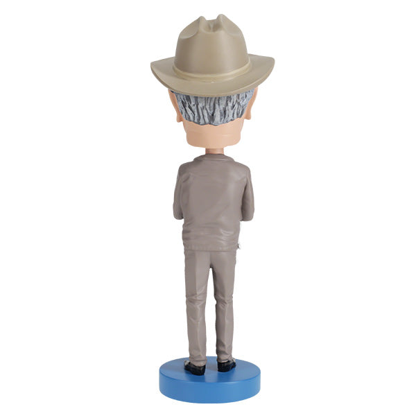Lyndon B Johnson Bobblehead, featuring detailed likeness and nodding mechanism, perfect for collectors and history buffs, standing 8 inches tall.