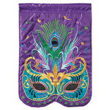 Mardi Gras Mask Purple Banner Flag – Kligs Kites