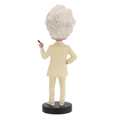 Mark Twain Bobblehead showcasing the author's iconic features, including a suit and boater hat, in a lively and detailed design.