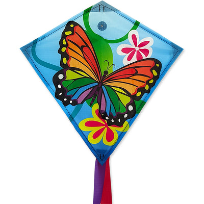 Medium Quick Order Kite Package with 59 colorful kites displayed together, showcasing various designs ideal for outdoor fun and retail settings.