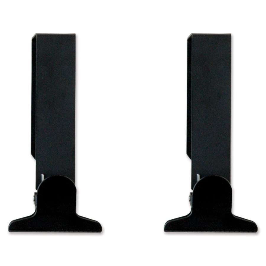 Metal Clamp for Door Flags holding a vibrant 28x40 house flag on a wooden door, showcasing a secure and stylish display.