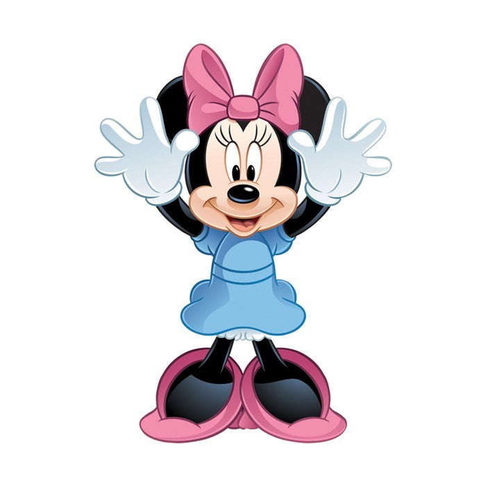 Minnie Mouse Disney Skypal Kite flying in the sky, featuring vibrant colors and a sturdy nylon design, perfect for outdoor play.