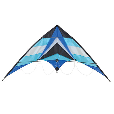Ocean Breeze 68" Sport Kite with colorful design, shown soaring against a clear sky, perfect for outdoor fun, showcasing high-quality materials and craftsmanship.