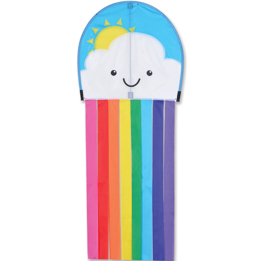 Colorful Octopus Kite flying in the sky with vibrant tentacles visible, showcasing its 17x16 inch size and playful design.