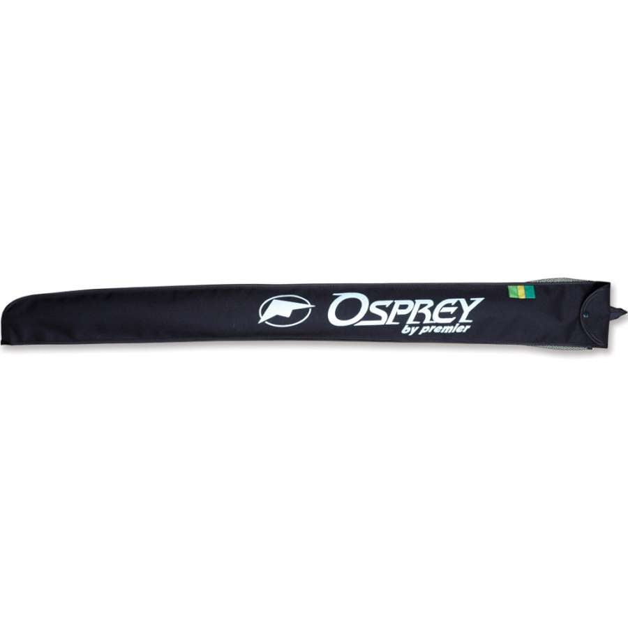 Osprey Sport Kite - Red Raptor measuring 60 x 26.5 in, soaring against a blue sky, showcasing vibrant colors and design.