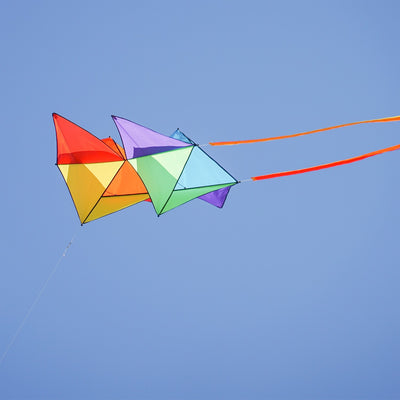 Pacific Tri-Kite featuring a vibrant design and durable materials, ready to fly easily and effectively for outdoor fun in various wind conditions.