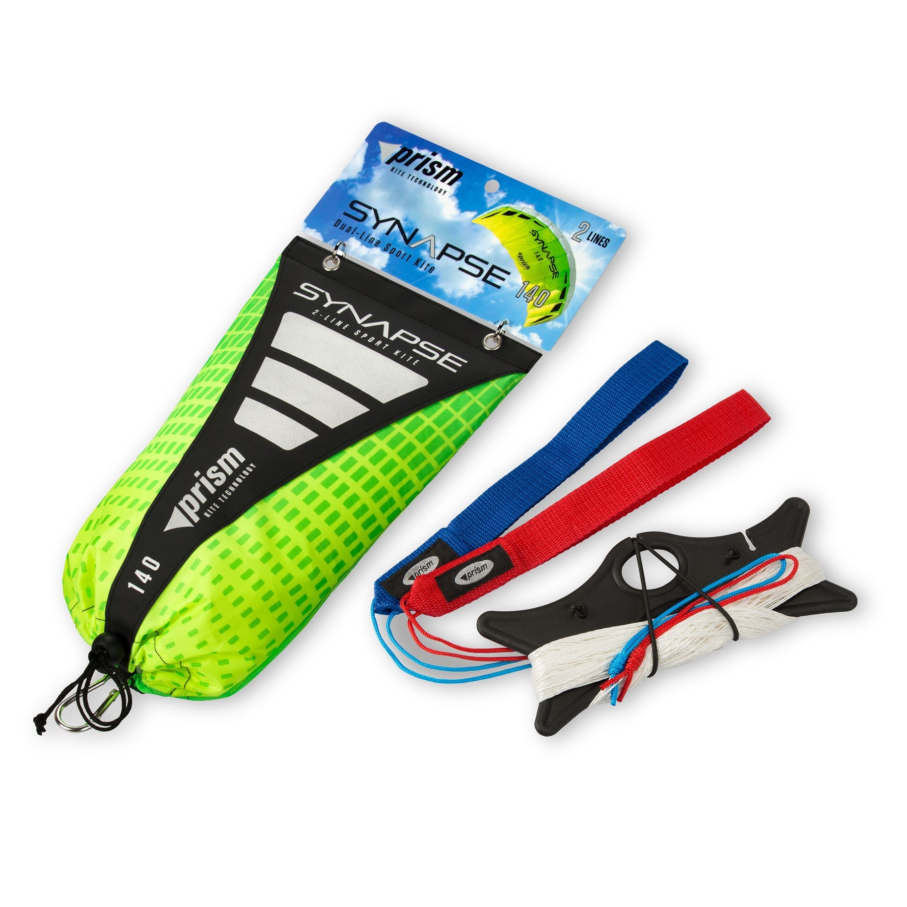 Dual-line stunt kite with high-aspect wing delivers fast, agile performance and stable control in moderate to strong winds.