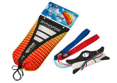 Larger dual-line stunt kite delivers strong pull, fast response, and stable control across a wide wind range.