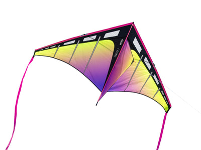 Zenith 7 delta kite with large wingspan, strong pull, and durable frame, perfect for lifting tails and flying in wide open outdoor spaces.