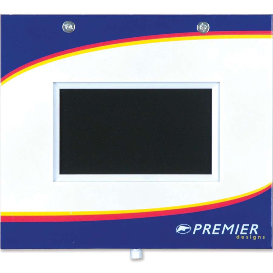 Premier Video Screen measuring 12 x 9 feet, showcasing bright visuals in an outdoor setting during an event, perfect for large gatherings.