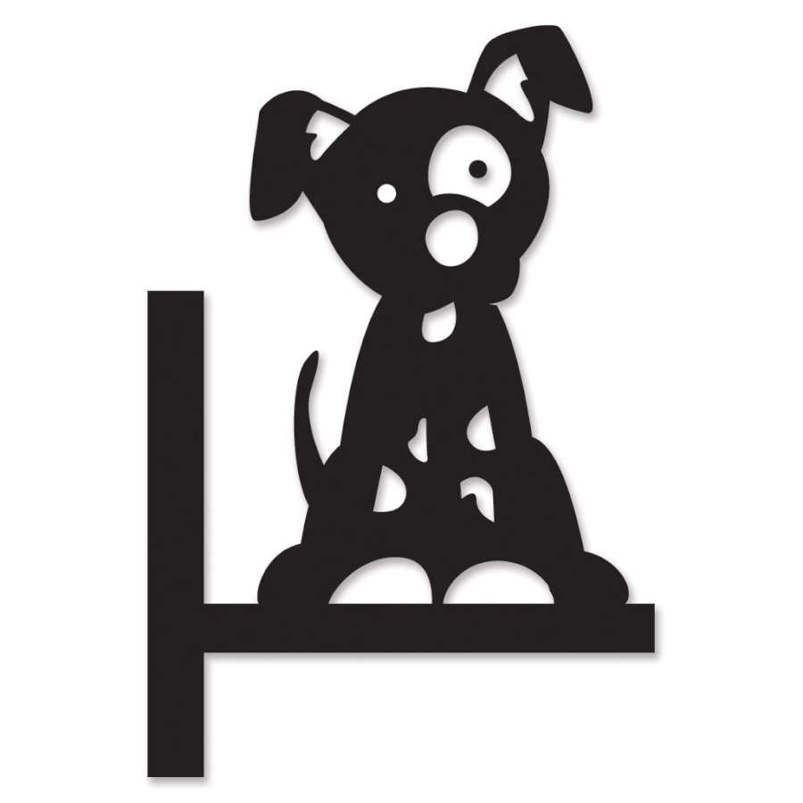 Puppy Flag Finial featuring a whimsical puppy design atop a garden flag pole in a vibrant outdoor setting.