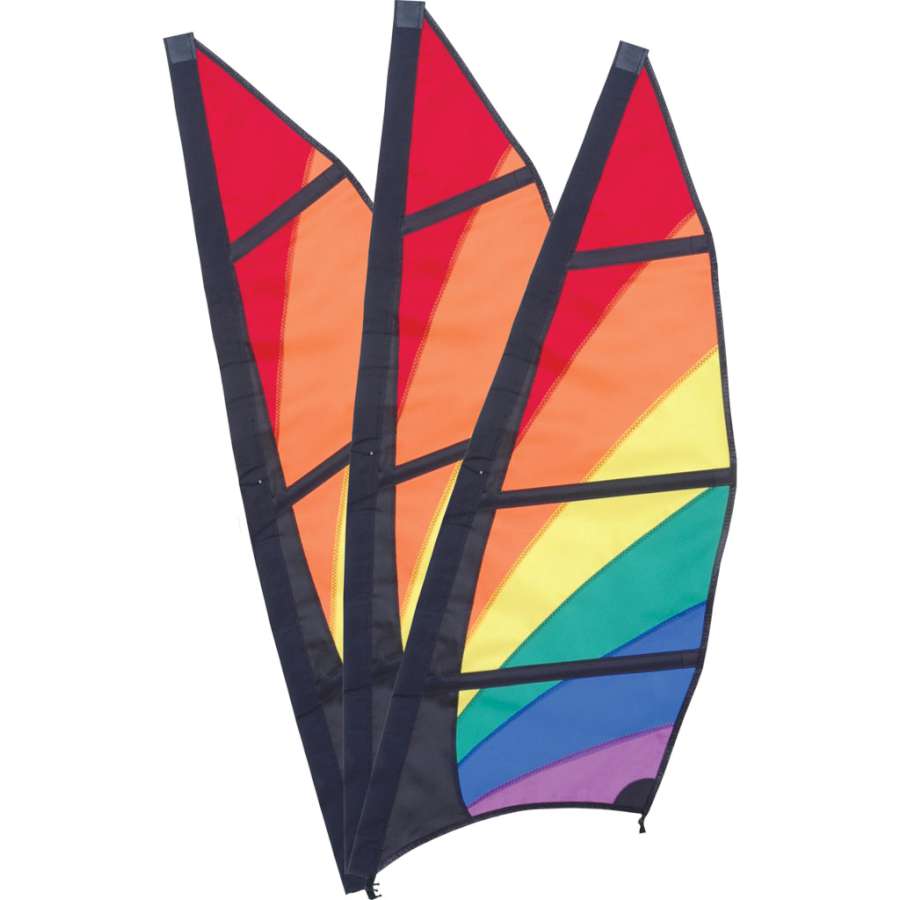 6.5 ft. Rainbow Wind Generator Replacement Blades designed for model #25711, showcasing their aerodynamic shape and durability for outdoor use.
