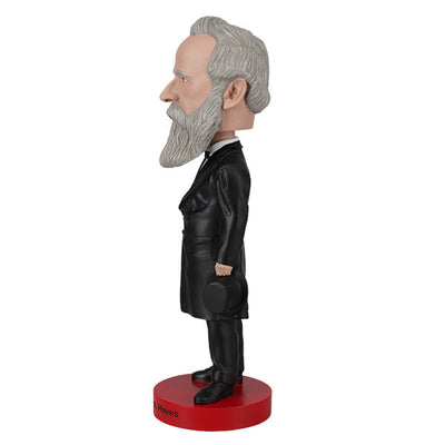 Rutherford B. Hayes bobblehead featuring detailed craftsmanship, capturing the 19th president in classic attire, ideal for collectors and gifts.