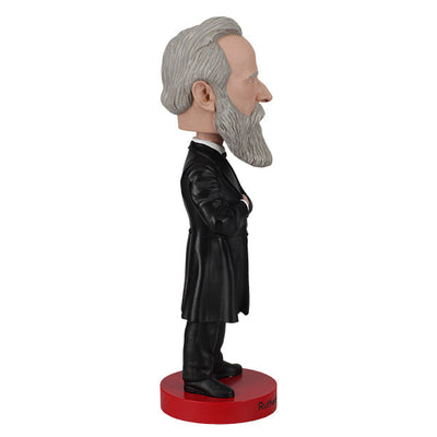 Rutherford B. Hayes bobblehead featuring detailed craftsmanship, capturing the 19th president in classic attire, ideal for collectors and gifts.