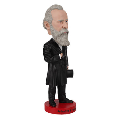 Rutherford B. Hayes bobblehead featuring detailed craftsmanship, capturing the 19th president in classic attire, ideal for collectors and gifts.