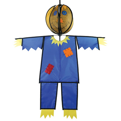 Scarecrow Hanging Ball Spinner made of weather-resistant materials, showcasing a friendly scarecrow head spinning in the wind to bring seasonal joy to your garden.