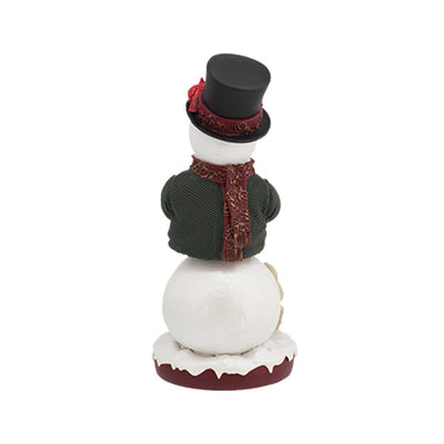 Snowman Bobblehips 8-inch bobblehead with cheerful snowman and animal friends, ideal for winter and holiday decoration.