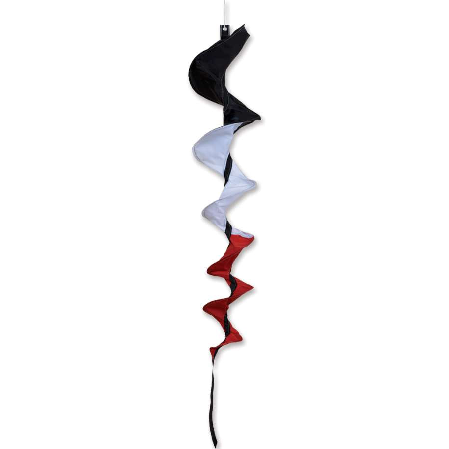 SoundWinds Medium Fusilli Spinning Windsock featuring vibrant colors and a playful design swaying gently in the breeze, adding charm to outdoor spaces.