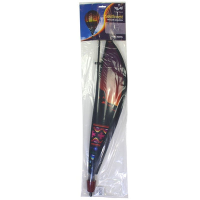 Southwest 10-Panel Hot Air Balloon Spinner in colorful geometric designs, spinning in a garden setting, showcasing vibrant outdoor decor.