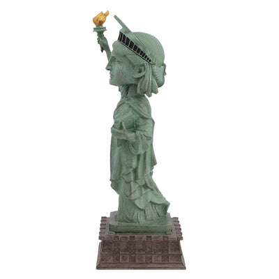 Statue of Liberty bobblehead, 8 inches tall, detailed hand-painted design capturing the iconic statue's features and colors.